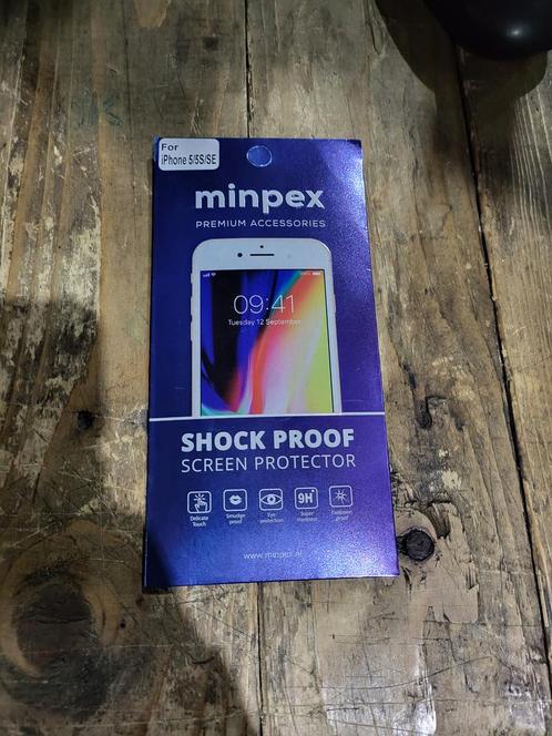 Minpex Screen Protector For Iphone 5 5s En 5se, Telecommunicatie, Mobiele telefoons | Toebehoren en Onderdelen, Nieuw, Ophalen of Verzenden