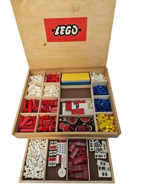 Lego - Vintage - Originele oude houten kist vol met Lego!, Kinderen en Baby's, Speelgoed | Duplo en Lego