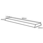 Wiesbaden OAK Badplanchet - 80x20x4cm - Robuust Eiken, Ophalen of Verzenden, Nieuw