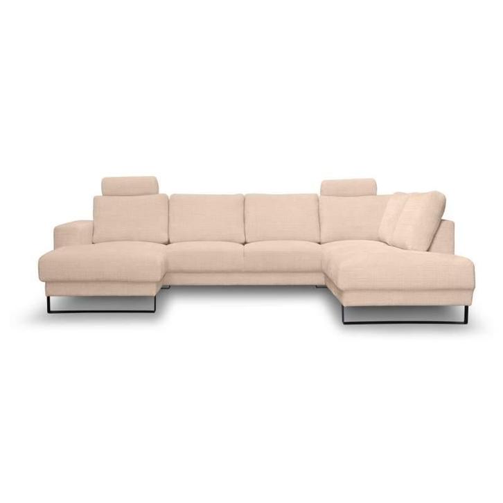 U-Bank Baarlo - u-banken - Beige, Huis en Inrichting, Banken | Sofa's en Chaises Longues, Nieuw, Stof