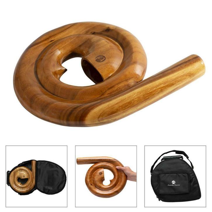 Australian Treasures Spiral Didgeridoo inclusief travel bag!, Muziek en Instrumenten, Blaasinstrumenten | Didgeridoos, Nieuw, Verzenden