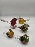 Beeldje, Glazen vogels - 2.5 cm - Glas
