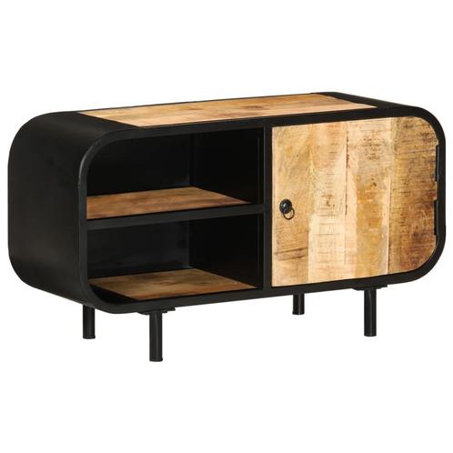 vidaXL Tv-meubel 90x30x48 cm ruw mangohout, Huis en Inrichting, Kasten | Televisiemeubels, 25 tot 50 cm, Nieuw, Overige houtsoorten