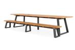 Suns Tomar eettafel en bench 280 x 100 cm |, Ophalen of Verzenden, Nieuw