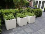 Vierkante plantenbakken voor buiten - Verschillende kleuren, Tuin en Terras, Bloembakken en Plantenbakken, Nieuw, Kunststof, Balkon