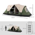 TRUUSK Campingzelt, Tunnelzelt Für 8 Personen, Mit Lichthake, Caravans en Kamperen, Verzenden, Nieuw