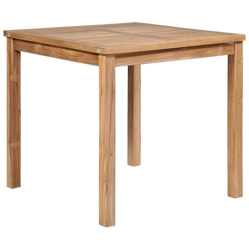 vidaXL Tuintafel 80x80x77 cm massief teakhout, Tuin en Terras, Tuintafels, Nieuw, Hout, Verzenden