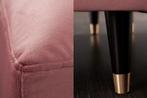 Hoekbank Cozy Velvet II Oudroze 260cm Fluweel (Links +