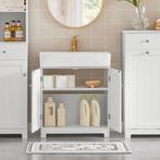2dekans | SoBuy Wastafel Onderkast - 2 Deurs - 60 x 60 x 29, Huis en Inrichting, Woonaccessoires | Spiegels, Ophalen of Verzenden