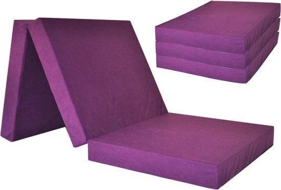 Reismatras Violet | Comfortabel | Wasbare Hoes, Huis en Inrichting, Slaapkamer | Bedden, 70 cm of minder, Overige maten, Verstelbaar