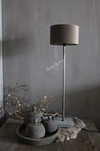 Aura Peeperkorn cilinder kap fluweel taupe 20 x 12 cm, Ophalen of Verzenden, Nieuw