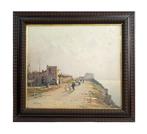 de corsi - Dipinto antico olio su tela con cornice coeva