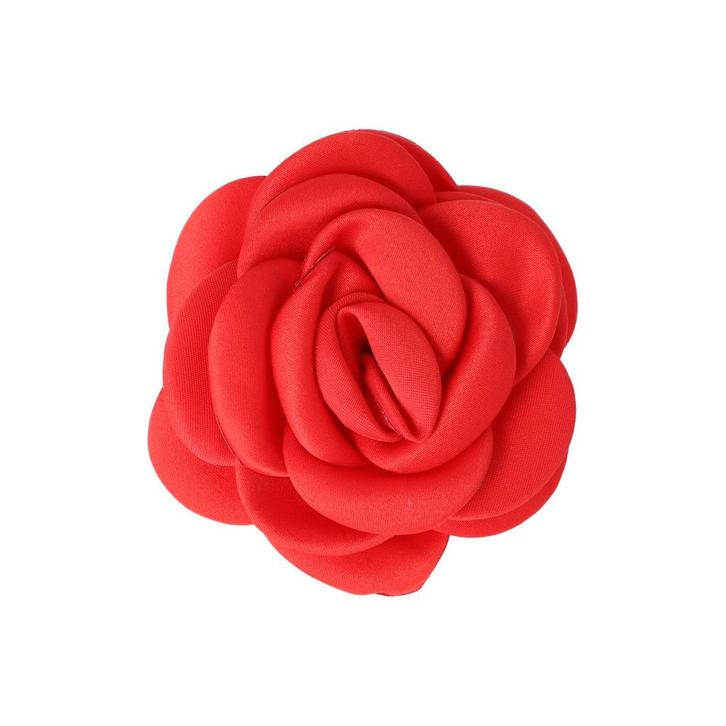 Haarspeld Duckklem 8cm – Haarbloem Roos – Rood, Sieraden, Tassen en Uiterlijk, Uiterlijk | Haarverzorging