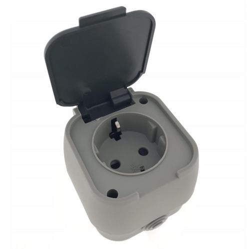 Benson Wandcontactdoos - Opbouw - Waterdicht - IP54 - 16A..., Doe-het-zelf en Verbouw, Elektra en Kabels, Nieuw, Ophalen of Verzenden