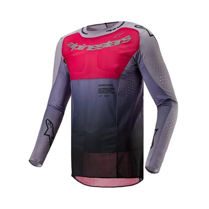 Alpinestars Supertech Dade Jersey Iron Rood Berry, Motoren, Kleding | Motorkleding, Heren, Nieuw met kaartje, Overige typen, Verzenden