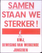 Poster van de KWJ (Katholieke Werkende Jongeren) (Posters), Verzenden, Nieuw, Overige onderwerpen, Met lijst