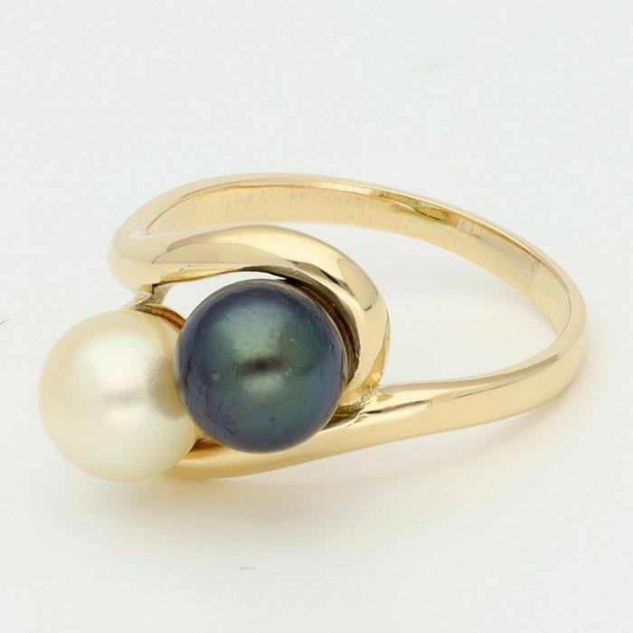 Ring - 18 karaat Geel goud - Parel, Sieraden, Tassen en Uiterlijk, Ringen