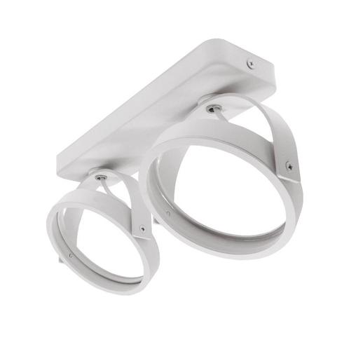 LED AR111 Opbouwarmatuur | Wit | Dubbel  | exclusief AR111, Huis en Inrichting, Lampen | Overige, Verzenden