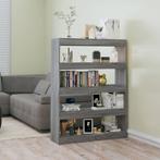 vidaXL Boekenkast/kamerscherm 100x30x135 cm grijs sonoma, Huis en Inrichting, Kasten | Boekenkasten, 100 tot 150 cm, Verzenden