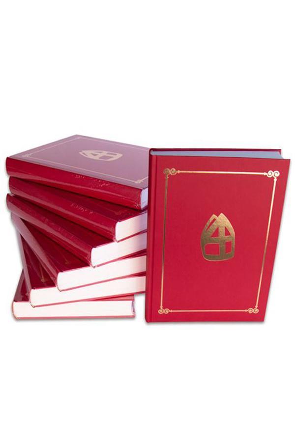 Boek van Sinterklaas Luxe Fluweel Sint Boek Velours Rood Gou, Diversen, Sinterklaas, Nieuw, Ophalen of Verzenden