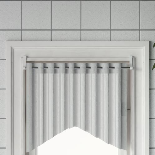 vidaXL Gordijnrails 2 st 60-105 cm aluminium wit en, Huis en Inrichting, Stoffering | Gordijnen en Lamellen, Nieuw, Verzenden