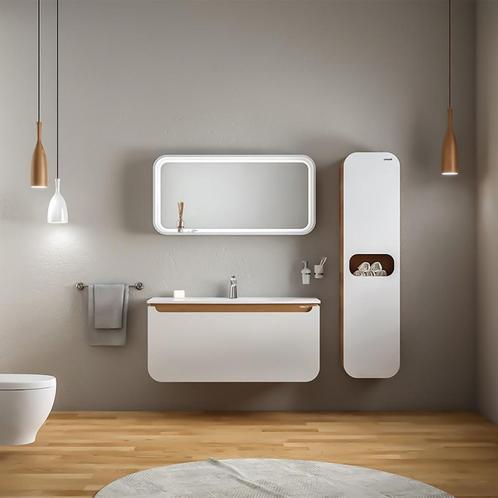 Badkamermeubel BWS Pion 119,5x52,5x85cm Wit, Doe-het-zelf en Verbouw, Sanitair, Bad, Nieuw, Ophalen of Verzenden