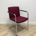 Tweedehands Wilkhahn Neos vergaderstoel, Bordeaux -rood, Huis en Inrichting, Stoelen, Ophalen of Verzenden, Gebruikt, Stof, Eén