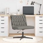 vidaXL Kantoorstoel draaibaar stof lichtgrijs, Huis en Inrichting, Stoelen, Verzenden, Nieuw, Grijs