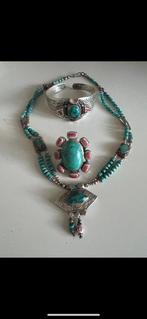 Prachtige handgemaakte sieradenset. - Zilver - tweede helft, Antiek en Kunst