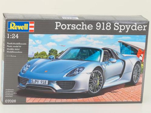 Revell 07026 1:24 Porsche 918 Spyder Modellbausatz, Hobby en Vrije tijd, Modelbouw | Figuren en Diorama's, Nieuw, Ophalen of Verzenden