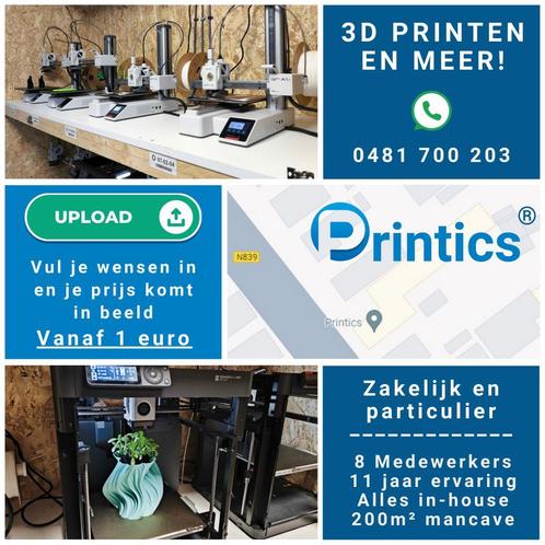 Zelf geen 3D Printer? Maak gebruik van onze 3D Printservice!, Diensten en Vakmensen, Drukwerk en Grafisch ontwerpers, Design of Ontwerp