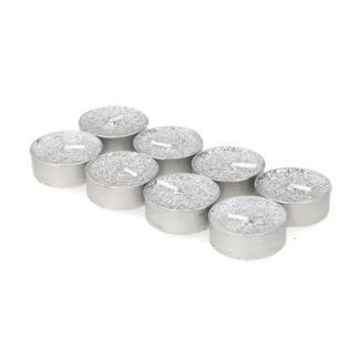 Waxinelichtjes | PerfectLED | 8 stuks (6 Branduren, Zilver), Huis en Inrichting, Woonaccessoires | Kandelaars en Kaarsen, Nieuw