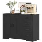 TRUUSK Sideboard, Ladekast, Moderne Stijl, 4 Laden, 1 Kast,, Huis en Inrichting, Kasten | Ladekasten, Verzenden, Nieuw