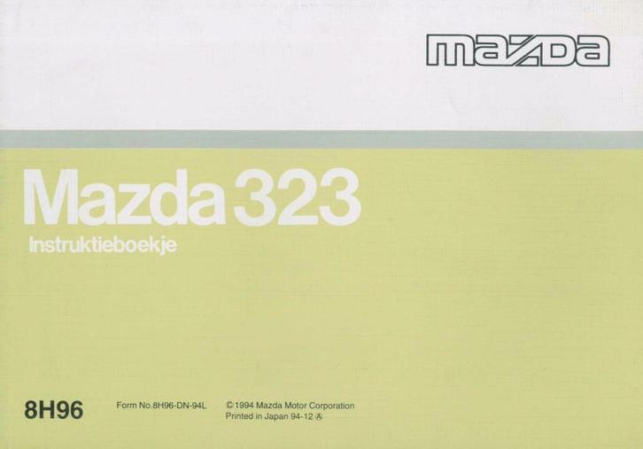 1994 Mazda 323 Instructieboekje Nederlands., Auto diversen, Handleidingen en Instructieboekjes, Verzenden