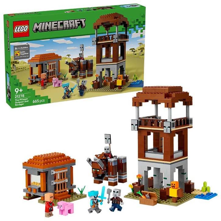 LEGO Minecraft - The Pillager Outpost and Ravager 21278, Kinderen en Baby's, Speelgoed | Duplo en Lego, Ophalen of Verzenden