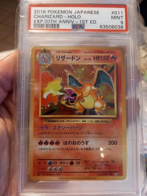 Pokémon - 1 Graded card - Charizard - PSA 9, Hobby en Vrije tijd, Verzamelkaartspellen | Pokémon