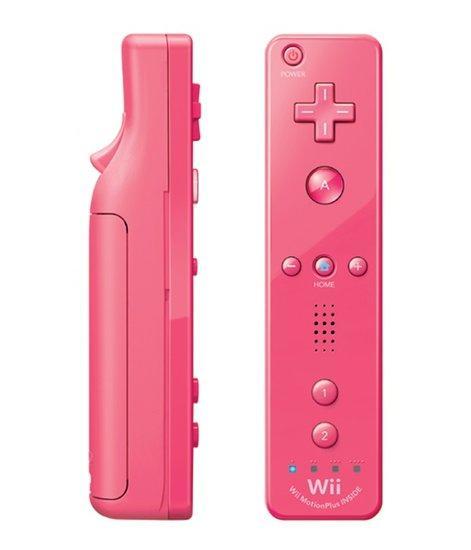 Nintendo Wii Remote Controller Motion Plus Pink, Spelcomputers en Games, Spelcomputers | Nintendo Wii, Zo goed als nieuw, Ophalen of Verzenden
