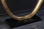 Handgemaakte wandtafel OMEGA 80cm zwart marmer goud metaal -, Huis en Inrichting, Tafels | Sidetables, Ophalen of Verzenden, Nieuw