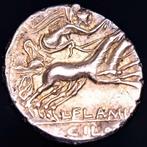 Romeinse Republiek. Lucius Flaminius Chilo. Denarius Minted
