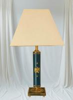 Tafellamp - Colonne - Empire-stijl - Napoleon III - Leder,