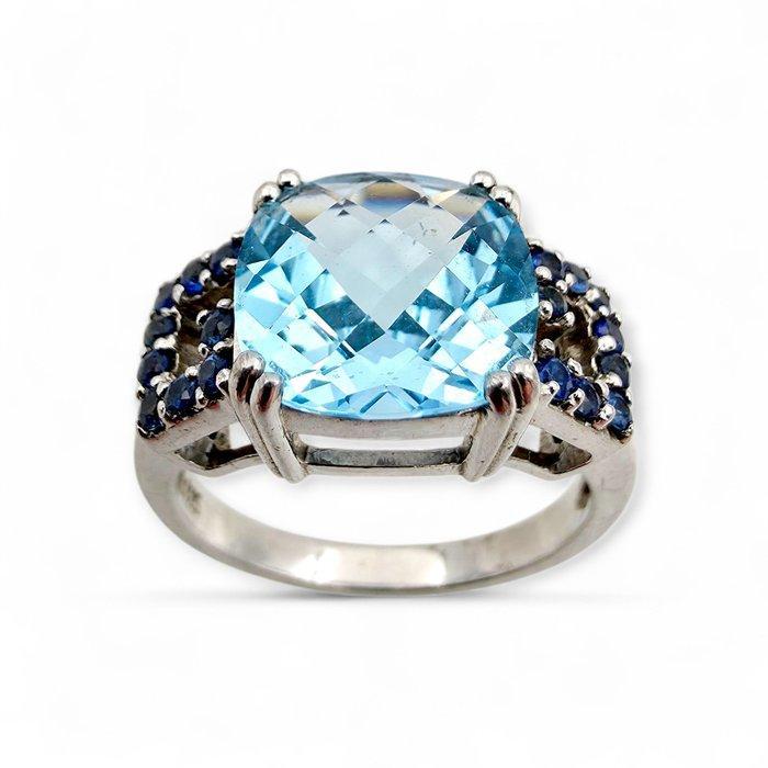 Zonder minimumprijs - Ring Zilver - Topaz, Saffier, Sieraden, Tassen en Uiterlijk, Ringen