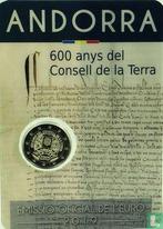 Andorra 2 euro 2019 (coincard) 600 jaar Raad van het Land, Verzenden, Losse munt
