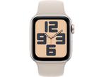 Apple Watch SE 2023 40mm Goud (Beige Siliconenband S/M), Sieraden, Tassen en Uiterlijk, Smartwatches, Verzenden, Zo goed als nieuw