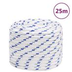 vidaXL Boot touw 16 mm 25 m polypropyleen wit, Verzenden, Nieuw
