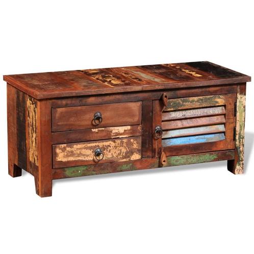 vidaXL Tv-meubel massief gerecycled hout, Huis en Inrichting, Kasten | Televisiemeubels, 25 tot 50 cm, Nieuw, Overige houtsoorten