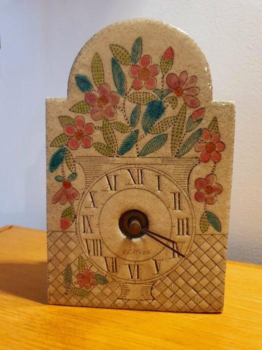 Wandklok - Roger Capron - Modern Steengoed - 1970-1980, Antiek en Kunst, Curiosa en Brocante