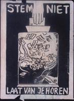 Oproep om niet te stemmen op poster (lijst optie, Posters), Verzamelen, Posters, Verzenden, Nieuw, Overige onderwerpen, Met lijst