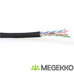 ACT CAT6 U/UTP PVC soepel patch zwart 100 m, Verzenden, Nieuw