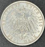 Duitsland, Saksen-Weimar-Eisenach 3 Mark 1910-A (Zonder, Postzegels en Munten, Munten | Europa | Niet-Euromunten