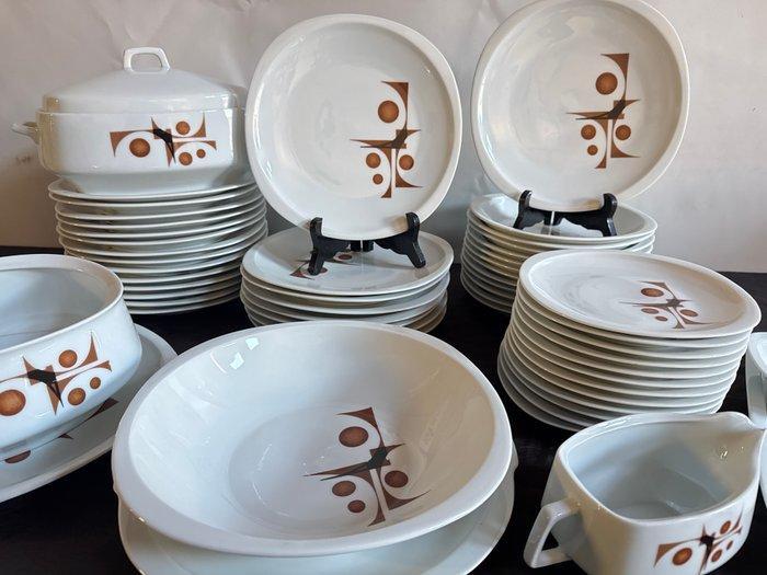 Exclusivité Porcelaine de SOLOGNE - Eetservies voor 12 (56), Antiek en Kunst, Antiek | Meubels | Tafels